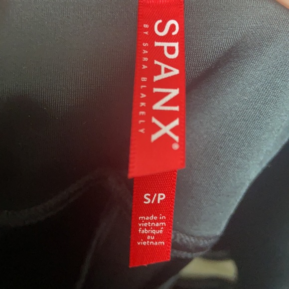 SPANX Faux Leather Side Stripe Leggings - Picture 4 of 5